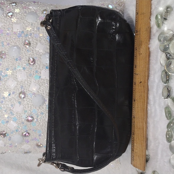 Coach Black Crocodile Wristlet - Picture 4 of 6